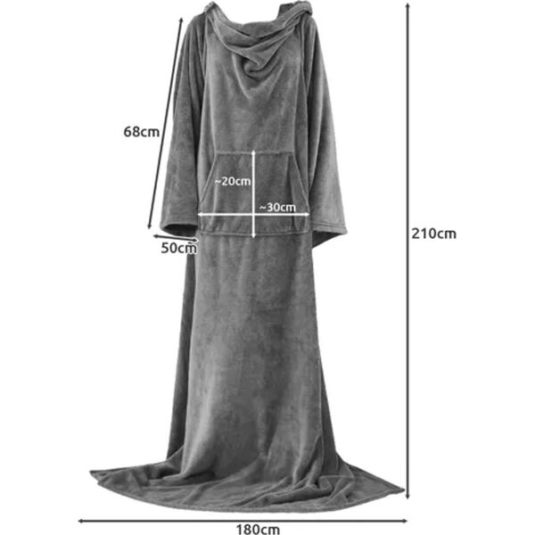 Ruhhy Bluza- kocoszlafrok jasnoszary Ruhhy 22649