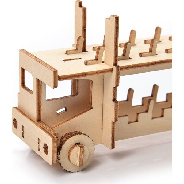 Little-Story Little Story Drewniane Puzzle Model 3D - Autobus