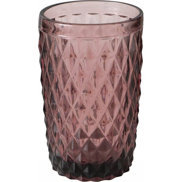 Szklanka z różowego szkła, AURORA, 300 ml