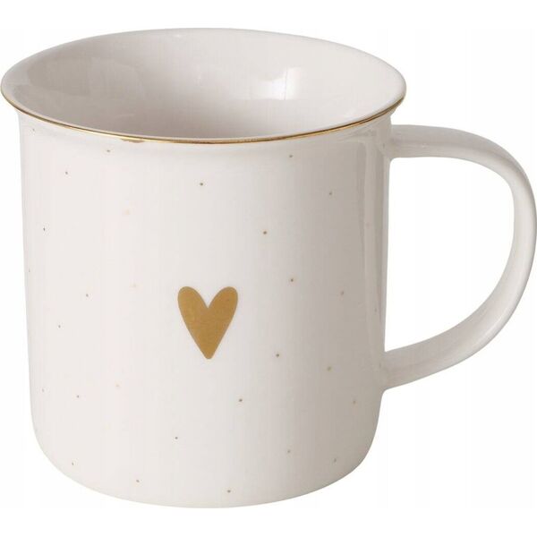 Kubek porcelanowy, ręcznie malowany, DILARA, 370 ml