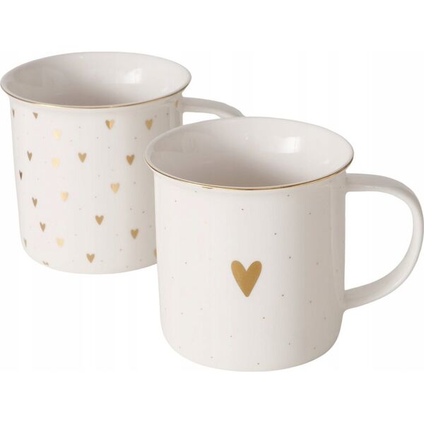 Kubek porcelanowy, ręcznie malowany, DILARA, 370 ml