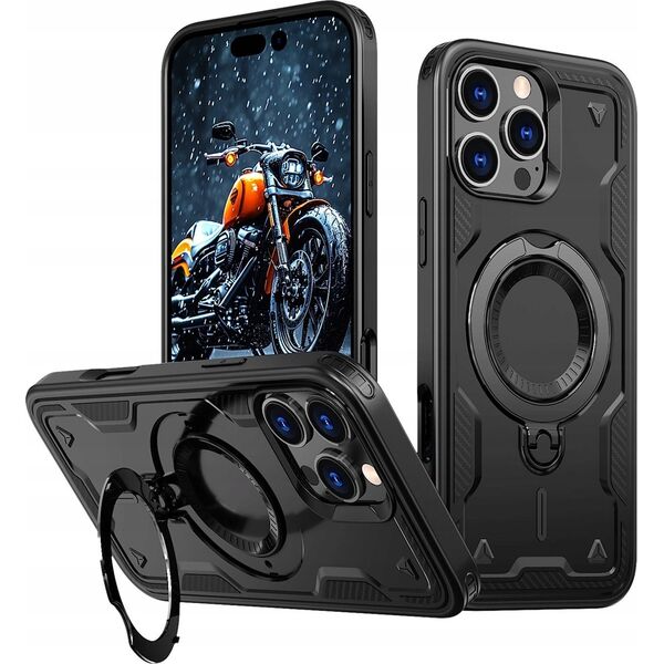 Etui Hybrid Armor Trendy z MagSafe na iPhone 16 Pro - czarne