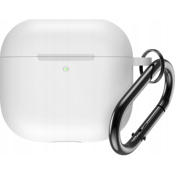 Silicone Airpods Case with hook - AirPods 4 white