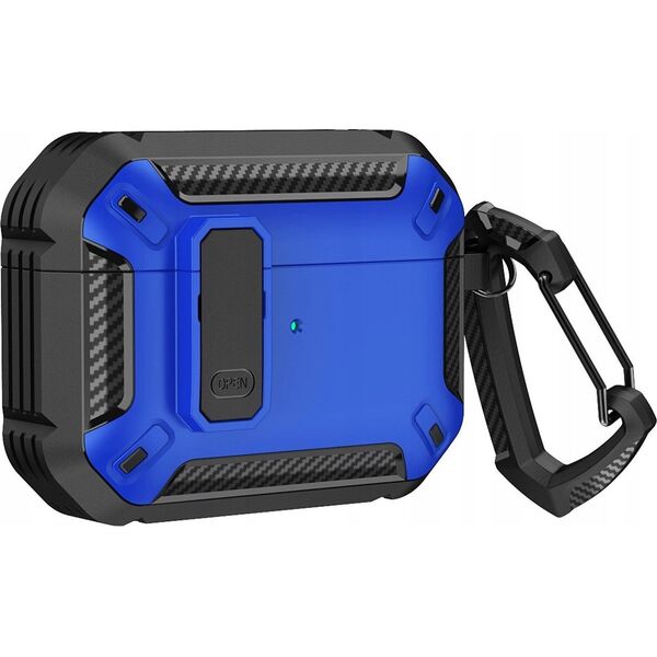 Armour Airpods Case with hook- AirPods 4 blue