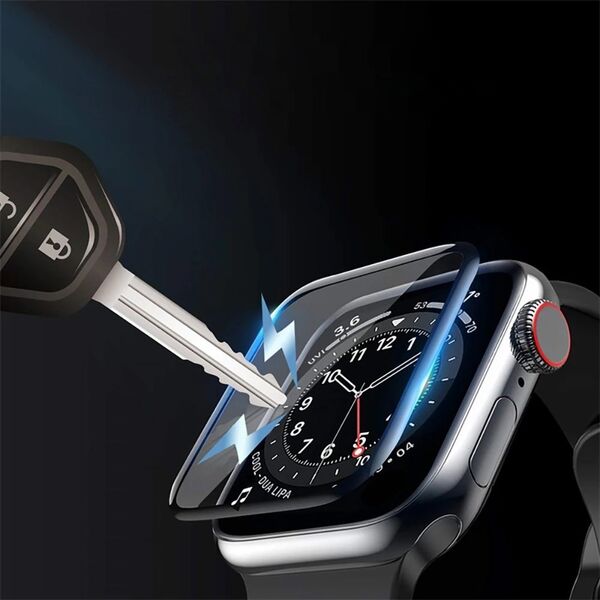 Szkło hartowane Wozinsky Full Glue z czarną ramką do Apple Watch Series 10 46mm (2 szt.)