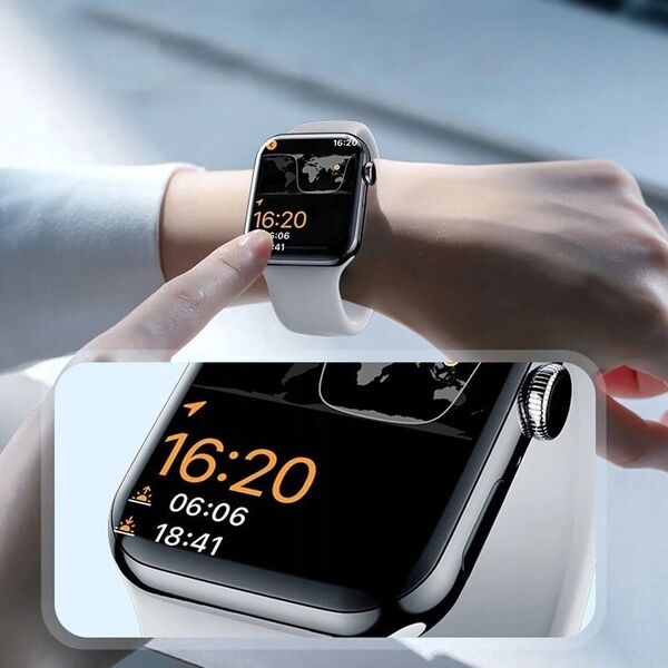 Szkło hartowane Wozinsky Full Glue z czarną ramką do Apple Watch Series 10 46mm (2 szt.)