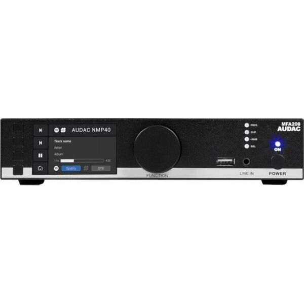 Audac AUDAC MFA208 All-in-one audio solution - 2 x 40W @ 4 Ohm - 80W @ 70/100V