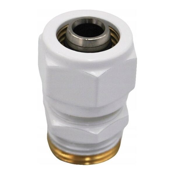 Hydroland Złączka zaciskowa GZ 1/2'' x 16 x 2 pex Biała