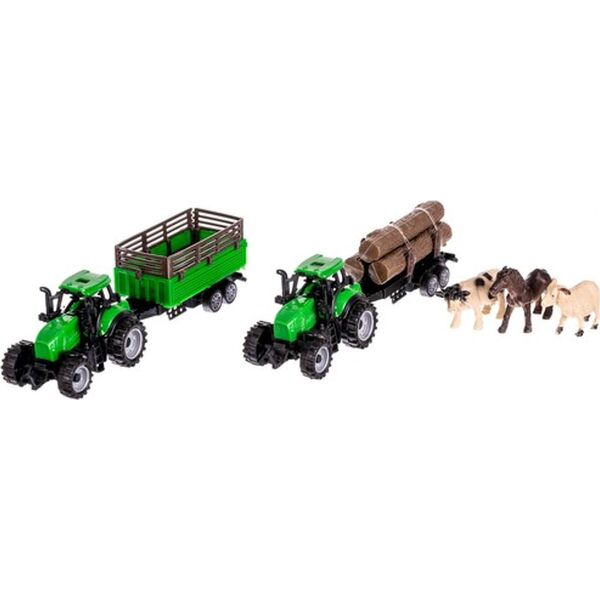 Kruzzel Farma ze zwierzętami + 2 autka rolnicze 22404