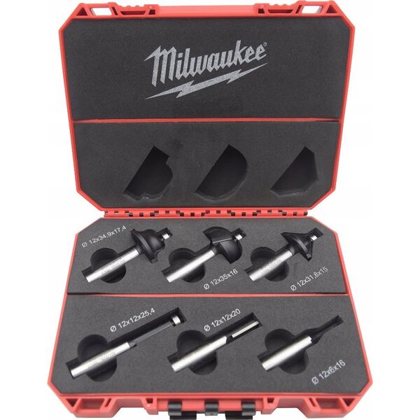 Milwaukee MILWAUKEE FREZY DO DREWNA 12mm  6szt.