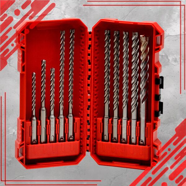 Wiertło Milwaukee MILWAUKEE DRILL SDS PLUS MX4 SET 10 pcs