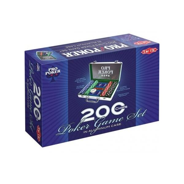Tactic Gra Pro Poker Alu Suit 200 żetonow