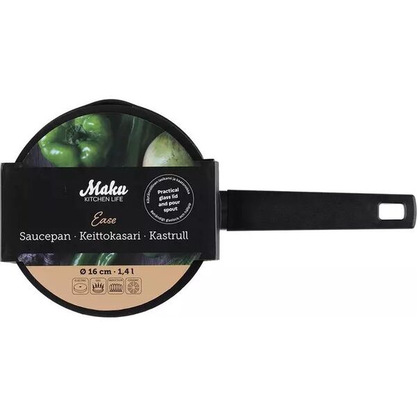 Beper Maku Kitchen Life Ease prikaistuvis su dangčiu 16 cm 1,4 L