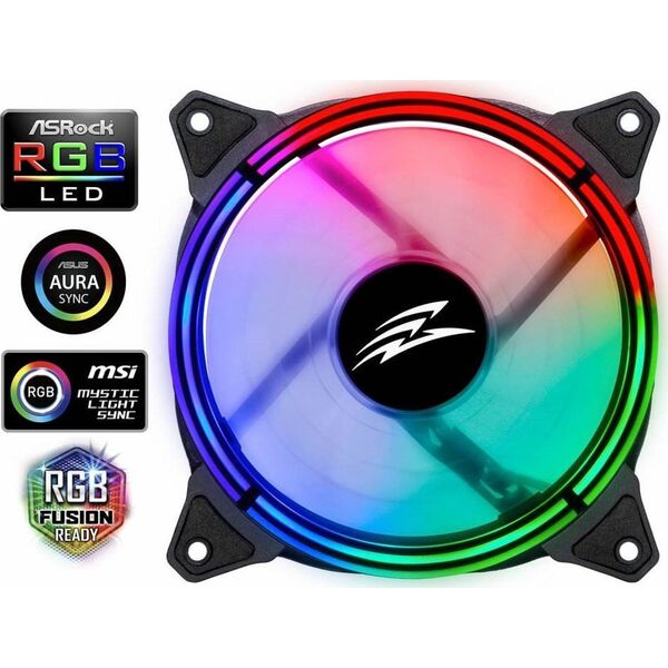 Evolveo EVOLVEO 12RS ανεμιστήρας 120mm, δακτύλιος ARGB, slave 14205341 8595683203432