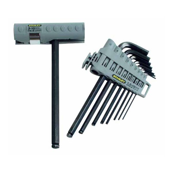Stanley Zestaw kluczy imbusowych hex wielofunkcyjne 1,5-10mm z kulką 9szt. (89-904)