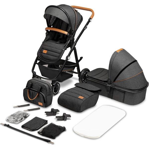 Wózek Lionelo Wózek 2w1 Głęboko Spacerowy Amber Graphite