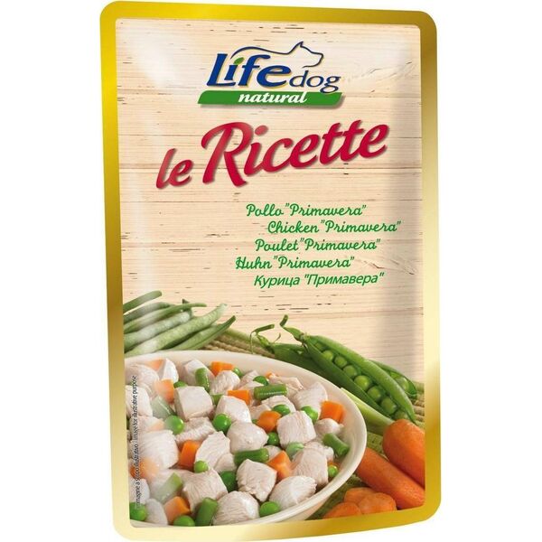 Life Pet Care LIFE DOG sasz.95g CHICKEN + PRIMAVERA LE RICETTE /30