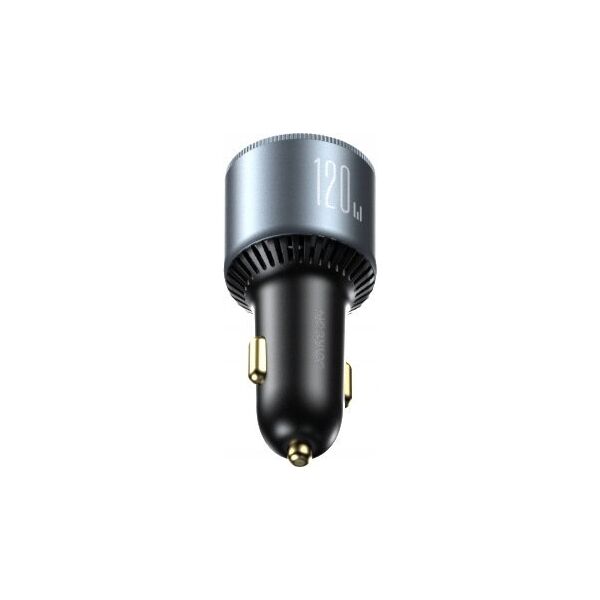 Ładowarka Joyroom Ładowarka samochodowa Joyroom JR-CCN07 120W 2xUSB-C USB-A + kabel USB-C 100W - ciemnoszara