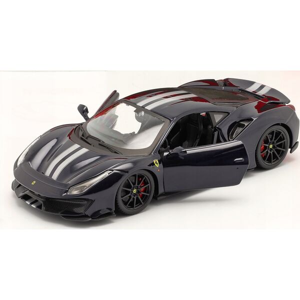 Bburago BBU 1:24 Ferrari 488 Pista BlueWithSilverStr.26026