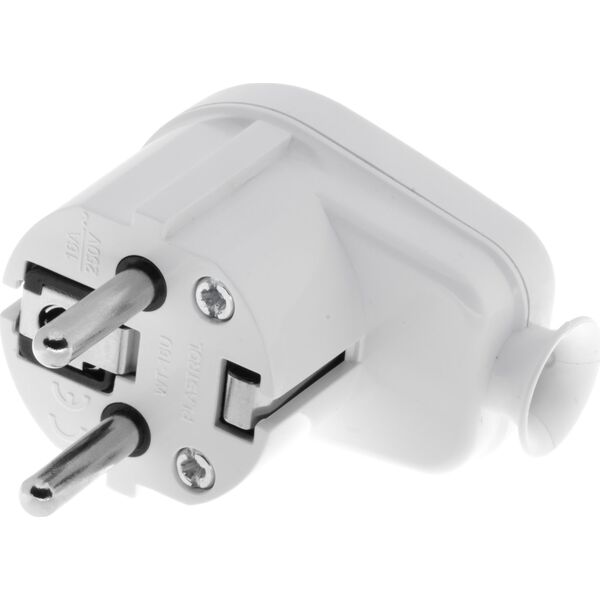 Opal Wtyczka kątowa rozbieralna WT-16U 2P+Z 16A biała