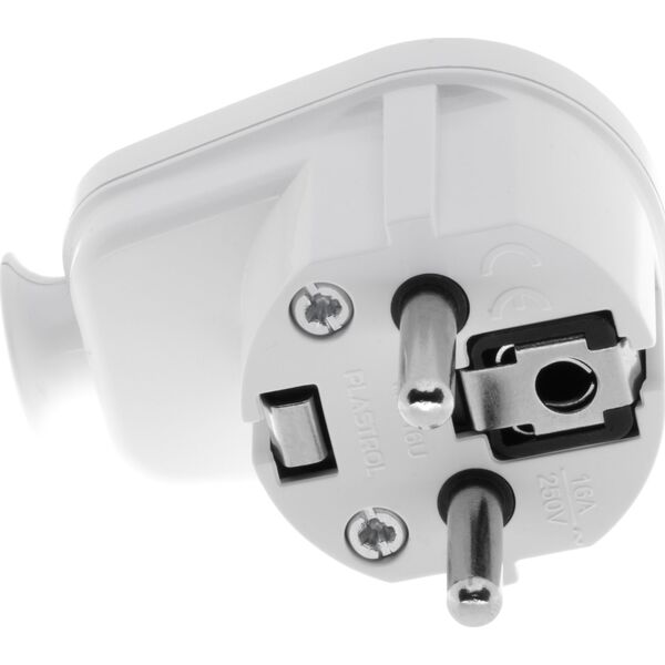 Opal Wtyczka kątowa rozbieralna WT-16U 2P+Z 16A biała