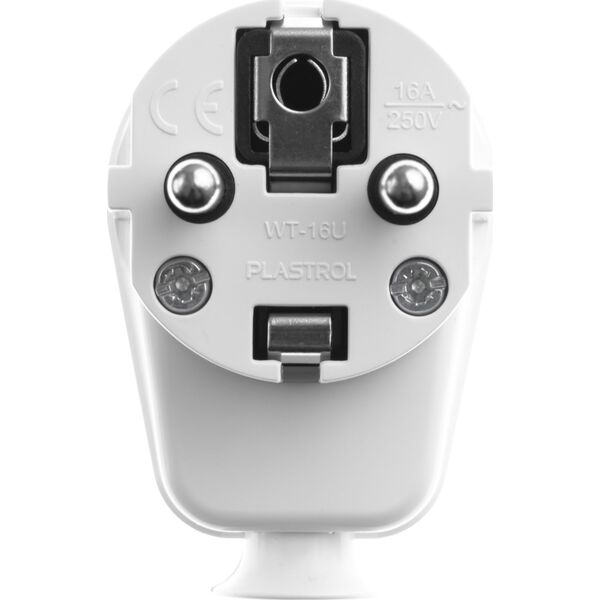 Opal Wtyczka kątowa rozbieralna WT-16U 2P+Z 16A biała