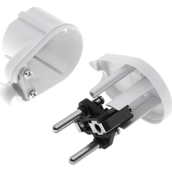 Opal Wtyczka kątowa rozbieralna WT-16U 2P+Z 16A biała