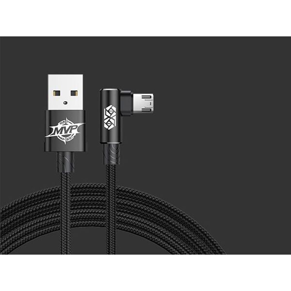 Kabel USB Baseus USB-A - microUSB 2 m Czarny (30554-uniw)