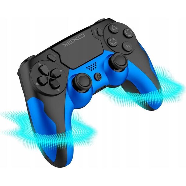 Pad Yaxo Pad YAXO Hornet Fury bezprzewodowy do SONY, PS4, PS3, PC, ANDROID niebieski one size