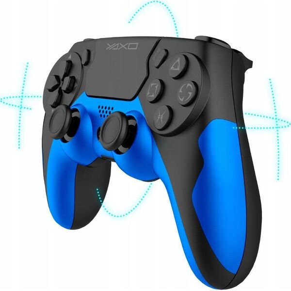 Pad Yaxo Pad YAXO Hornet Fury bezprzewodowy do SONY, PS4, PS3, PC, ANDROID niebieski one size