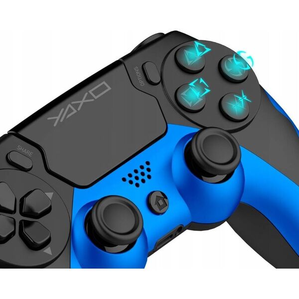 Pad Yaxo Pad YAXO Hornet Fury bezprzewodowy do SONY, PS4, PS3, PC, ANDROID niebieski one size