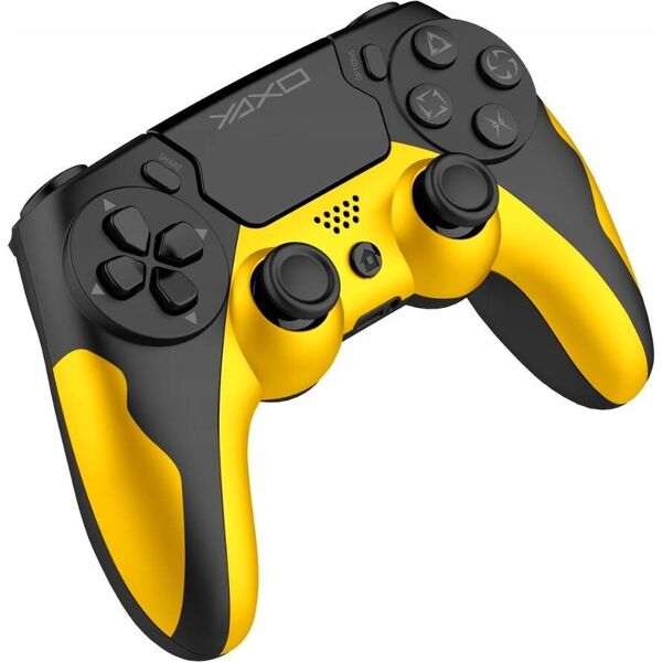 Pad Yaxo Pad YAXO Hornet Fury bezprzewodowy do SONY, PS4, PS3, PC, ANDROID żółty one size