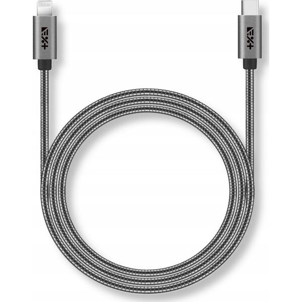 Kabel USB NEXT ONE NEXT ONE Kabel Metallic USB-C / Lightning MFi 1,2 m space gray