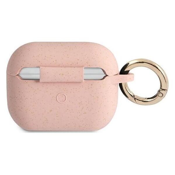 Guess Etui ochronne GUAPSGGEP Silicone Glitter do AirPods Pro różowe