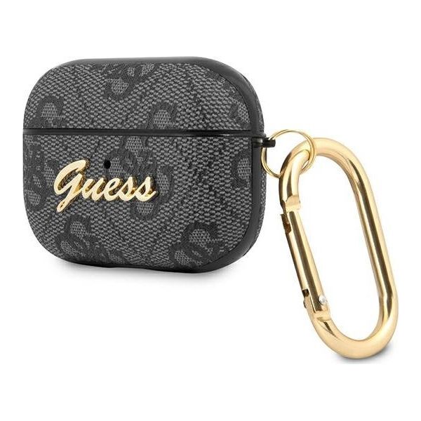 Guess Etui ochronne GUAP4GSMK 4G Script Metal Collection do AirPods Pro szare