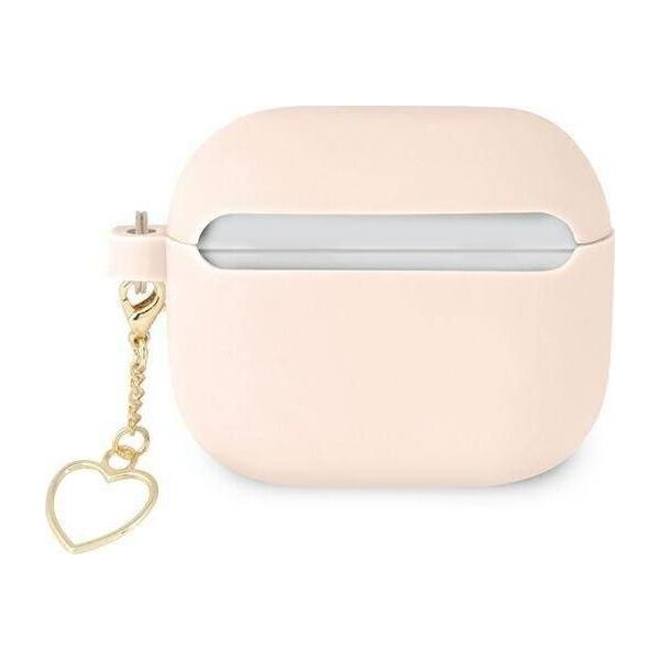 Guess Etui ochronne Silicone Charm Collection do AirPods 3 GUA3LSCHSP różowe