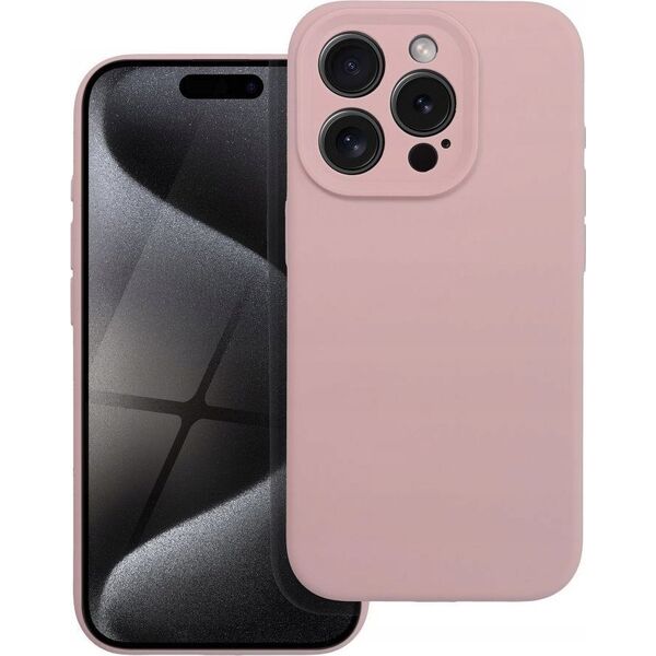 OEM Futerał SILICONE 2mm do IPHONE 15 Pro pudrowy róż