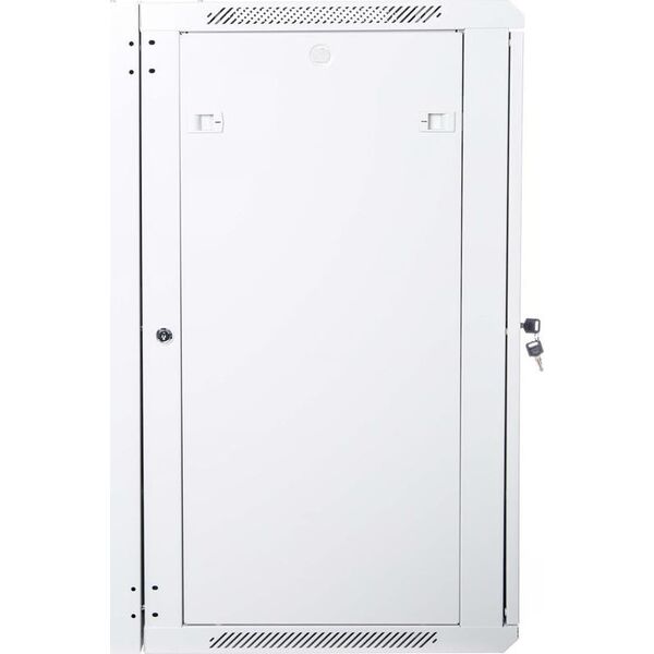 Digitus Szafa sieciowa wisząca 19" 18U rack 600x600, drzwi szyba, szary, dzielona, złożona, 60kg