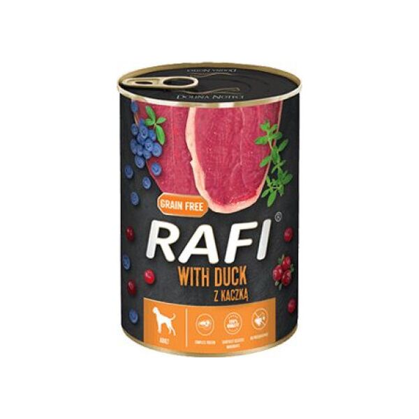 Rafi RAFI PIES pusz.400g KACZKA, BORÓWKA, ŻURAWINA