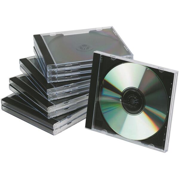 CD/DVD Q-CONNECT, standard, 10szt., przeźroczyste (5706002022099)
