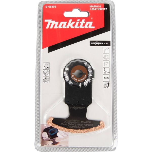 Makita MAKITA MT BRZESZCZOT ŁUKOWY DO WĄSKICH SZCZELIN 68mm K30 SEGMENTOWY STARLOCK MAX
