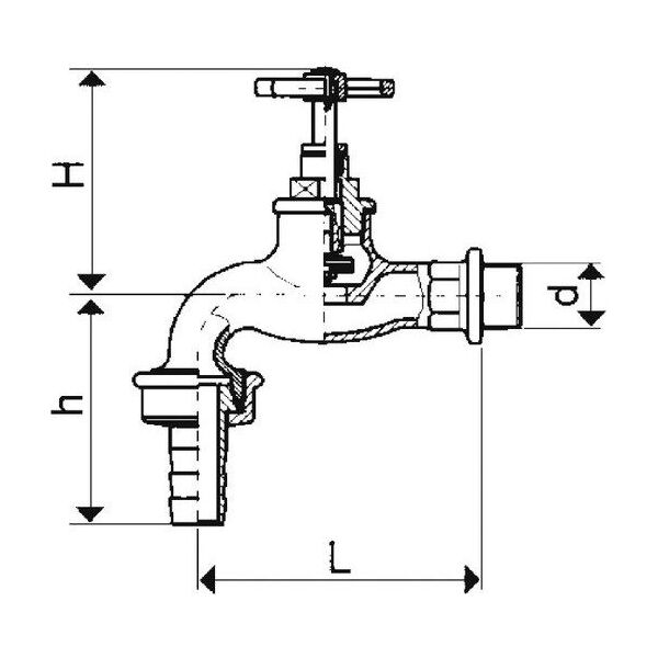 KFA Zawór czerpalny 3/4" 190-134-07