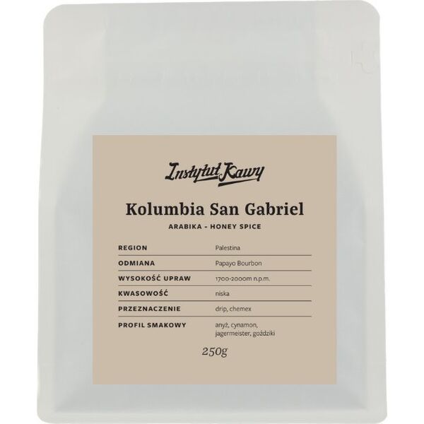 Instytut Kawy - Kolumbia San Gabriel Natural Filter 250g