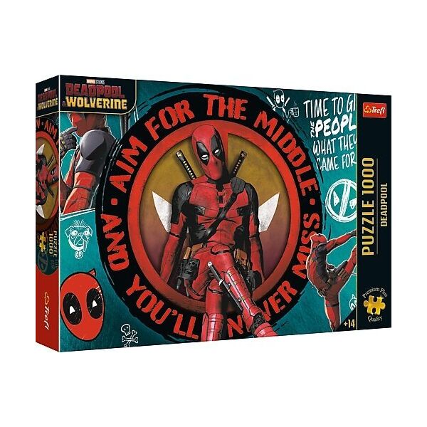 Trefl Puzzle 1000 elementów Premium Plus Deadpool Marvel