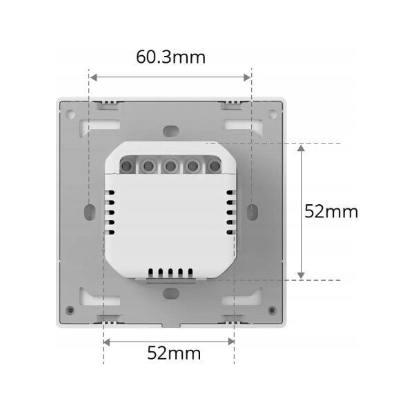 Sonoff Inteligentny przełącznik ścienny M5-3C-80W Matter (3-kanałowy, do ramki)