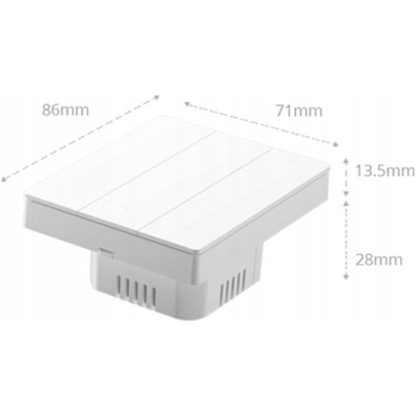 Sonoff Inteligentny przełącznik ścienny M5-3C-80W Matter (3-kanałowy, do ramki)