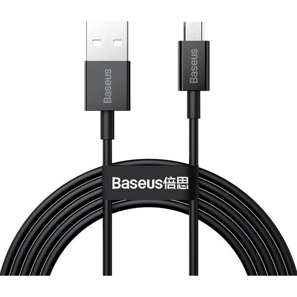 Kabel USB Baseus USB-A - microUSB 2 m Czarny (BSU2823BLK)