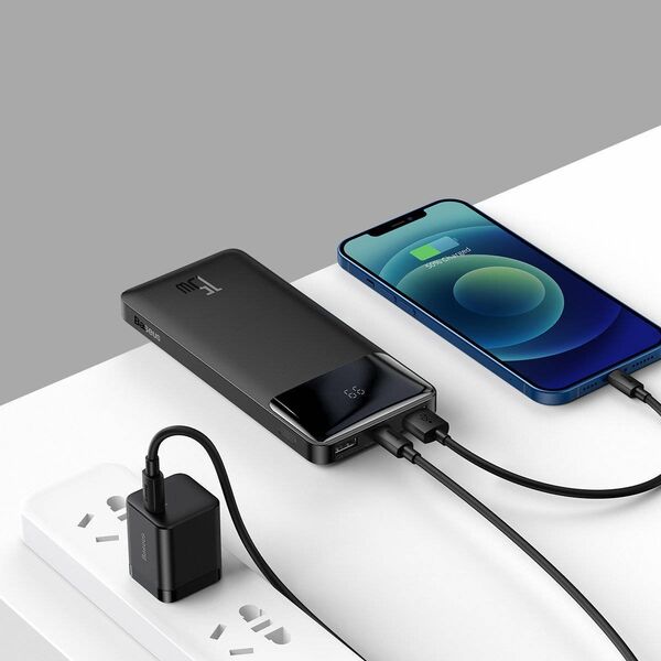 Powerbank Baseus Bipow Digital Display 15W 10000mAh Czarny