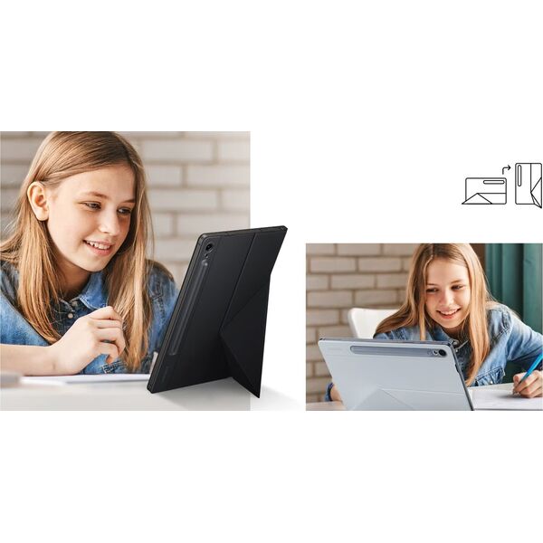 Etui na tablet Samsung Samsung EF-BX710POEGWW Tab S9 / S9 FE Smart Book Cover pomarańczowy