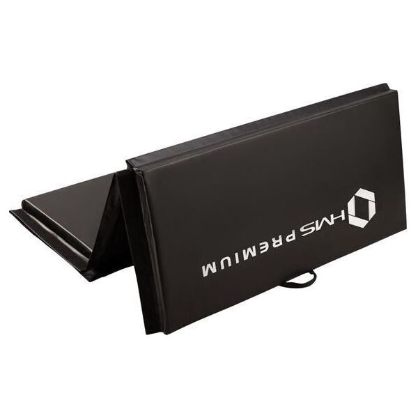 HMS Materac gimnastyczny 4-częściowy MGS01 240 cm x 120 cm x 5 cm czarny